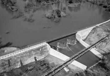 Aerial photo of Tuolumne Log Pond Dam