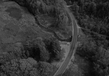 Aerial Photo of Stony Creek, Following Dam Removal and Culvert Replacement