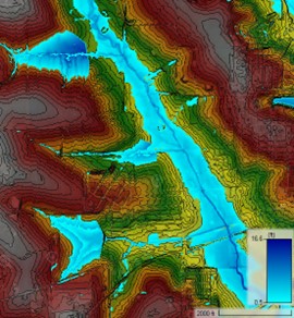 Computer image showing stormwater bottlenecks