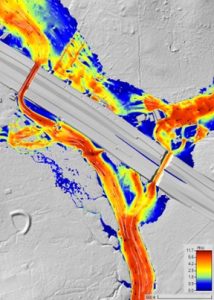 Computer generated image of flood risk